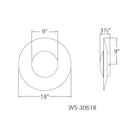 Modern Forms - Blaze 18" LED Wall Sconce - Lights Canada