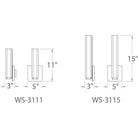 Modern Forms - Vogue 15" LED Wall Sconce - Lights Canada