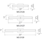 Modern Forms - Vogue 20" LED Bathroom Vanity or Wall Light - Lights Canada