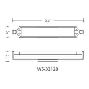 Modern Forms - Emblem 28" LED Bathroom Vanity or Wall Light - Lights Canada