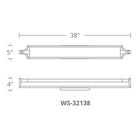 Modern Forms - Emblem 38" LED Bathroom Vanity or Wall Light - Lights Canada