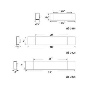 Modern Forms - Cloud 18" LED Bathroom Vanity or Wall Light - Lights Canada