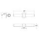 dweLED - Juliet 20" LED Bath Vanity & Wall Light - Lights Canada