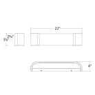 dweLED - Melrose 22" LED Bath Vanity & Wall Light - Lights Canada