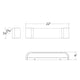 dweLED - Melrose 22" LED Bath Vanity & Wall Light - Lights Canada