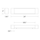 dweLED - Darcy 24" LED Bath Vanity & Wall Light - Lights Canada