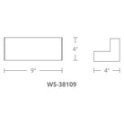 Modern Forms - Bantam 9" LED Wall Light 3-CCT - Lights Canada