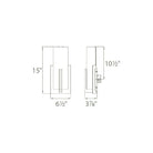 dweLED - Moderne 15" LED Wall Sconce - Lights Canada