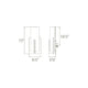 dweLED - Moderne 15" LED Wall Sconce - Lights Canada