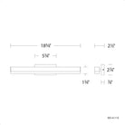 dweLED - Styx 19" LED Bath Vanity & Wall Light - Lights Canada