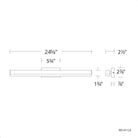 dweLED - Styx 25" LED Bath Vanity & Wall Light - Lights Canada