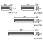 Modern Forms - Quantum 12" LED Bathroom Vanity or Wall Light - Lights Canada