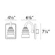 dweLED - Rondelle 5" LED Wall Sconce - Lights Canada