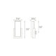 dweLED - Corbusier 15" LED Wall Sconce - Lights Canada