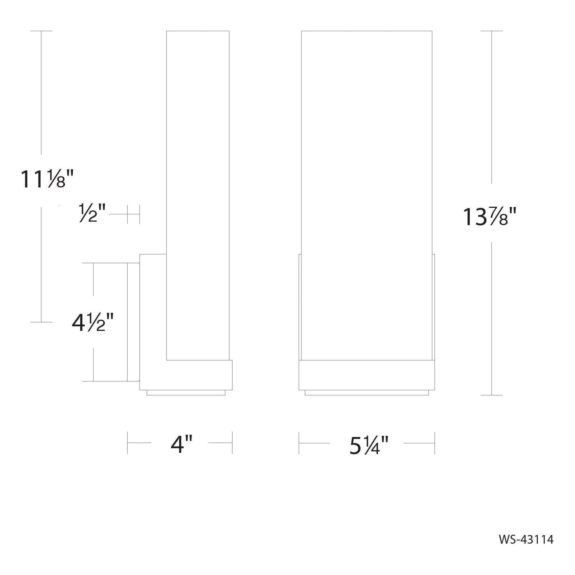 dweLED - Coltrane 14" LED Wall Sconce - Lights Canada