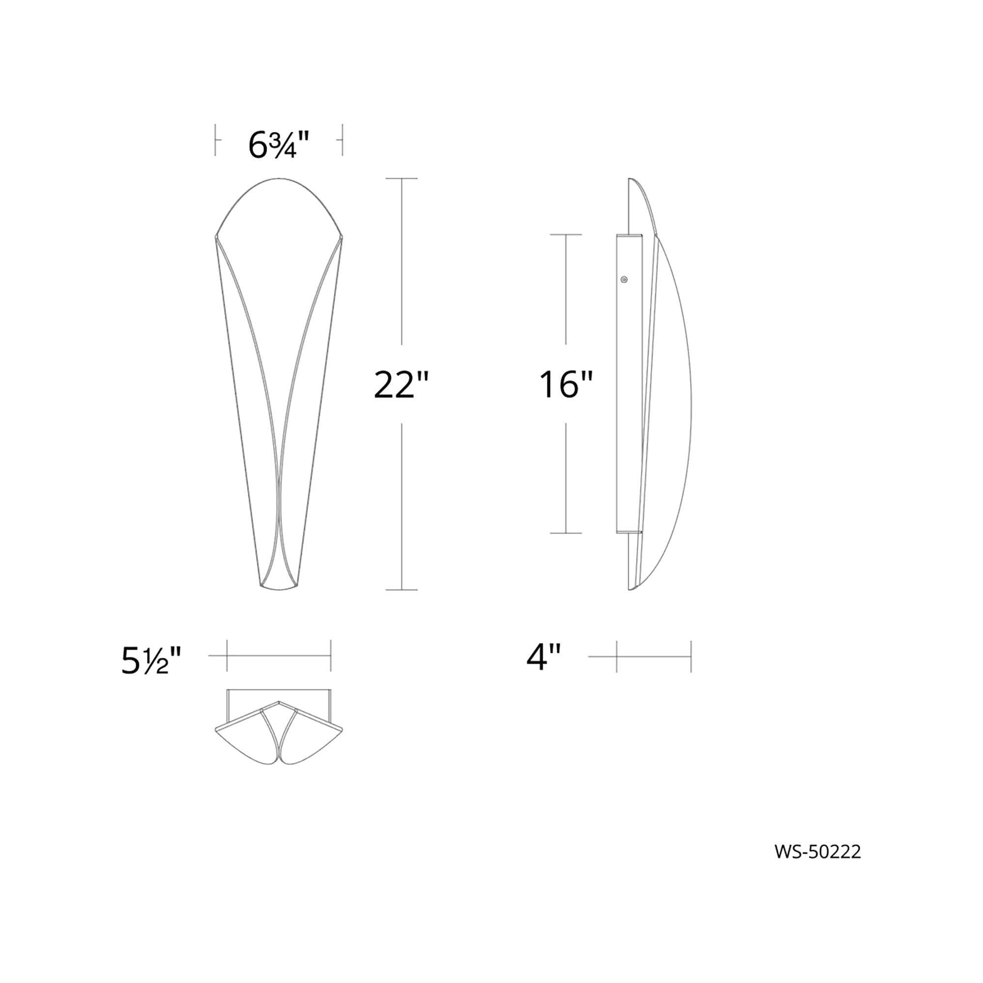 Modern Forms - Fleur 22" LED Wall Sconce - Lights Canada