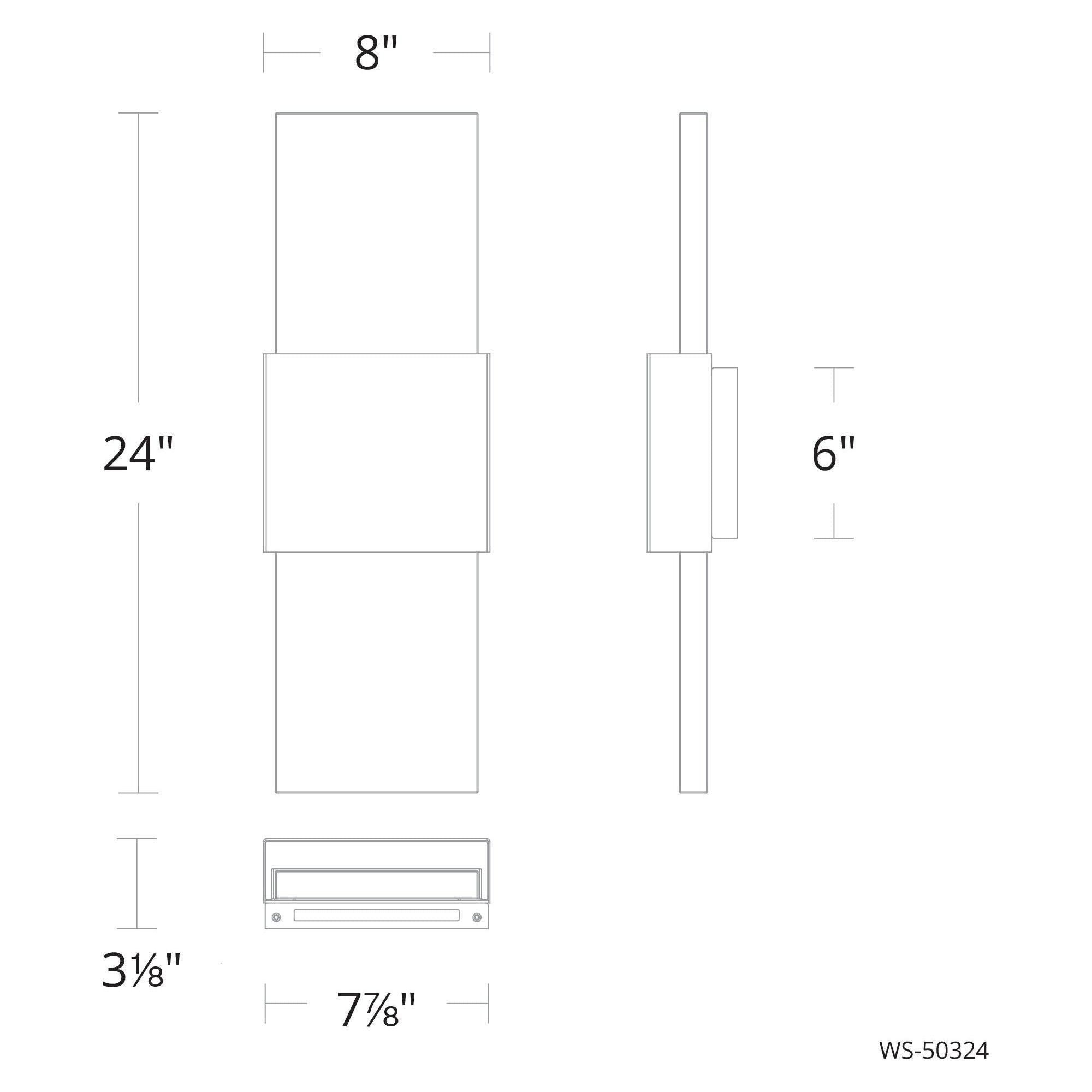 Modern Forms - Mercer 24" LED Wall Sconce - Lights Canada