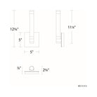 dweLED - Jedi 12.6" LED Wall Sconce - Lights Canada