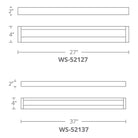 Modern Forms - Open Bar 27" LED Bathroom Vanity or Wall Light 3-CCT - Lights Canada