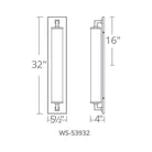 Modern Forms - Gatsby 32" LED Wall Sconce - Lights Canada