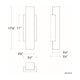 dweLED - Volga 17.6" LED Wall Sconce - Lights Canada