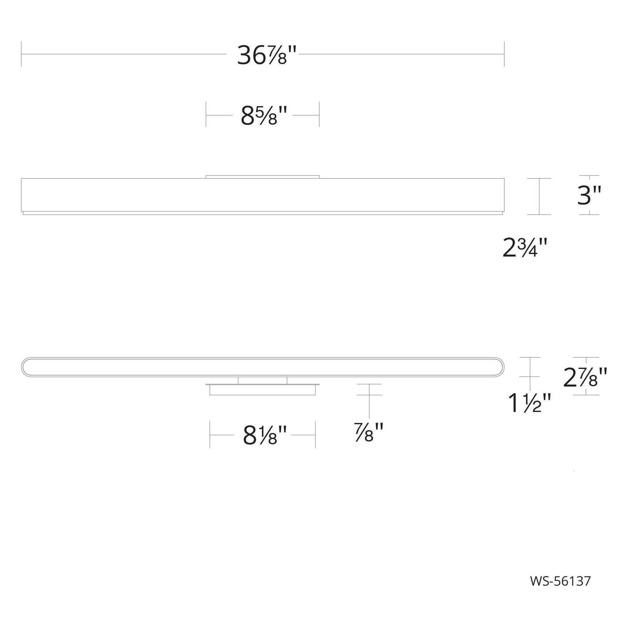 Modern Forms - 0 to 60 37" LED Bathroom Vanity or Wall Light 3-CCT - Lights Canada