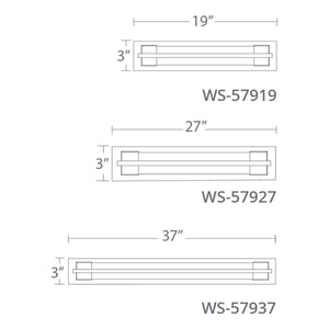 Modern Forms - Ice 37" LED Bathroom Vanity or Wall Light - Lights Canada