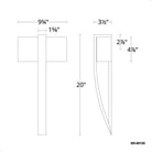 Modern Forms - Curvana 20" LED Wall Light - Lights Canada