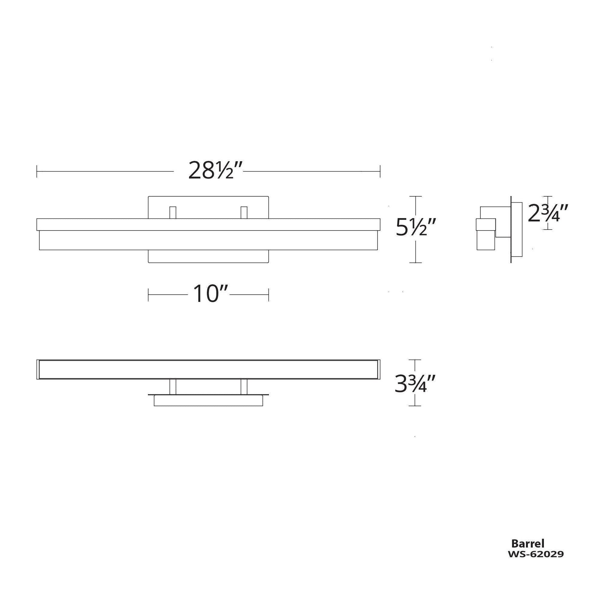 Modern Forms - Minx 29" Horizontal Wall Sconce - Lights Canada