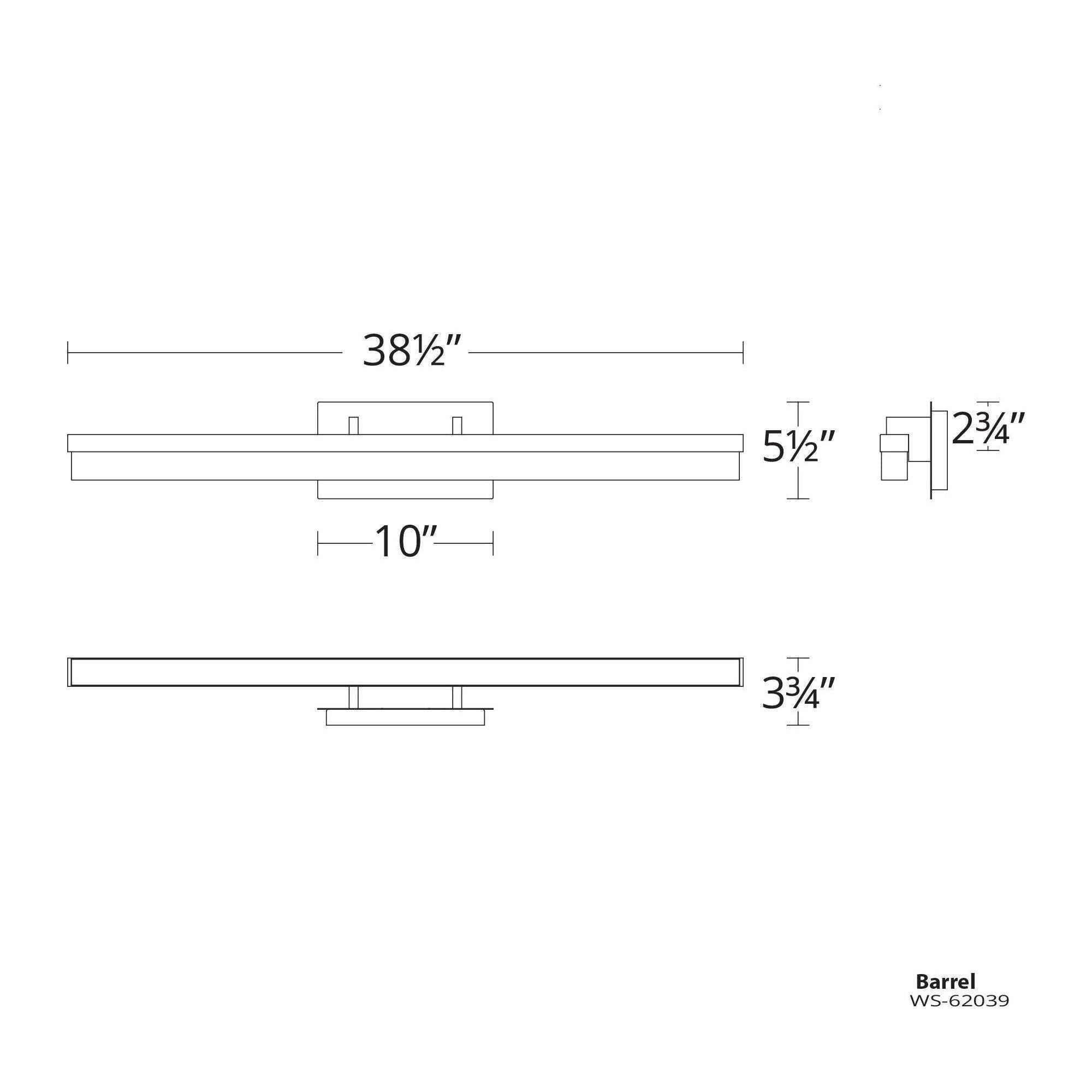 Modern Forms - Minx 39" Horizontal Wall Sconce - Lights Canada