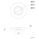 Modern Forms - Cymbal 10" LED Wall Sconce - Lights Canada