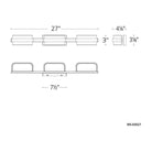 Modern Forms - Forbes 27" 3 Light LED Wall Sconce - Lights Canada