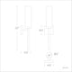 dweLED - Saltaire 22" LED Wall Sconce - Lights Canada