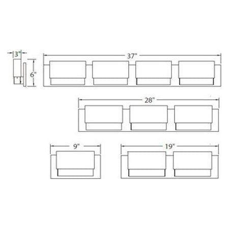 Modern Forms - Glacier 28" LED Bathroom Vanity or Wall Light - Lights Canada