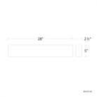 dweLED - Museo 28" LED Bath Vanity & Wall Light - Lights Canada