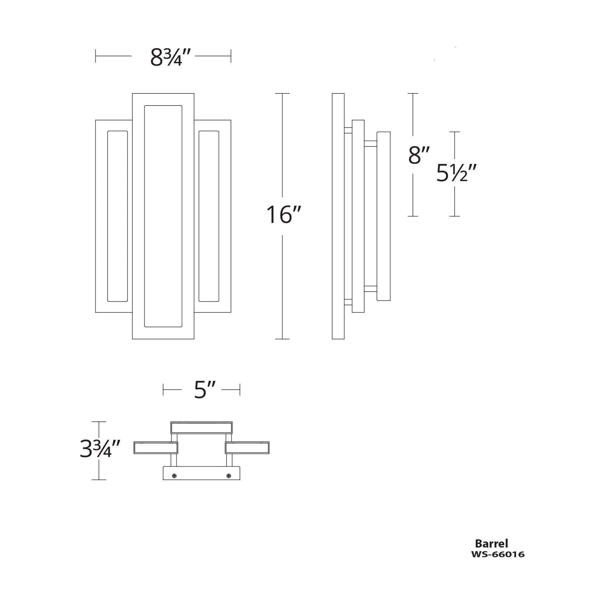 Modern Forms - Fury 16" LED Wall Sconce - Lights Canada