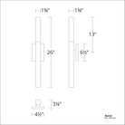 Modern Forms - Minx 26" Wall Sconce - Lights Canada