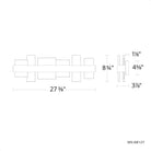 Modern Forms - Acropolis 27" LED Bath Vanity & Wall Light - Lights Canada