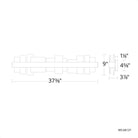 Modern Forms - Acropolis 37" LED Bath Vanity & Wall Light - Lights Canada