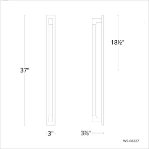 Modern Forms - Barre 37" LED Bath Vanity & Wall Light 3-CCT - Lights Canada