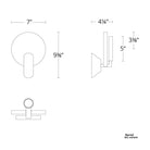 Modern Forms - Oracle 9" Wall Sconce - Lights Canada