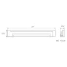 Modern Forms - Margin 38" LED Bathroom Vanity or Wall Light - Lights Canada