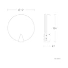 Modern Forms - Ophelia 10" LED Round Wall Sconce - Lights Canada