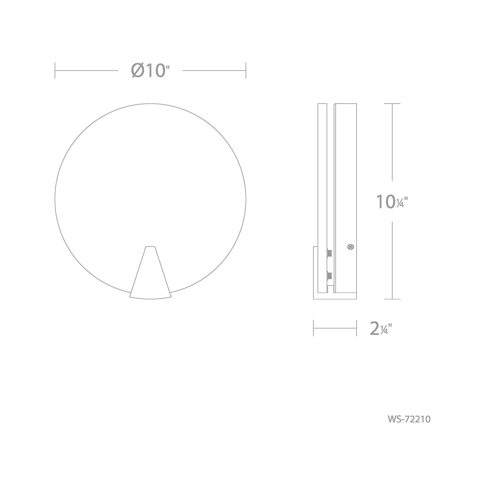 Modern Forms - Ophelia 10" LED Round Wall Sconce - Lights Canada