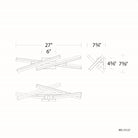 dweLED - Parallax 27" LED Bath Vanity & Wall Light - Lights Canada