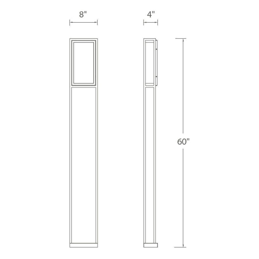 Modern Forms - Framed Indoor/Outdoor Large LED Wall Light - Lights Canada