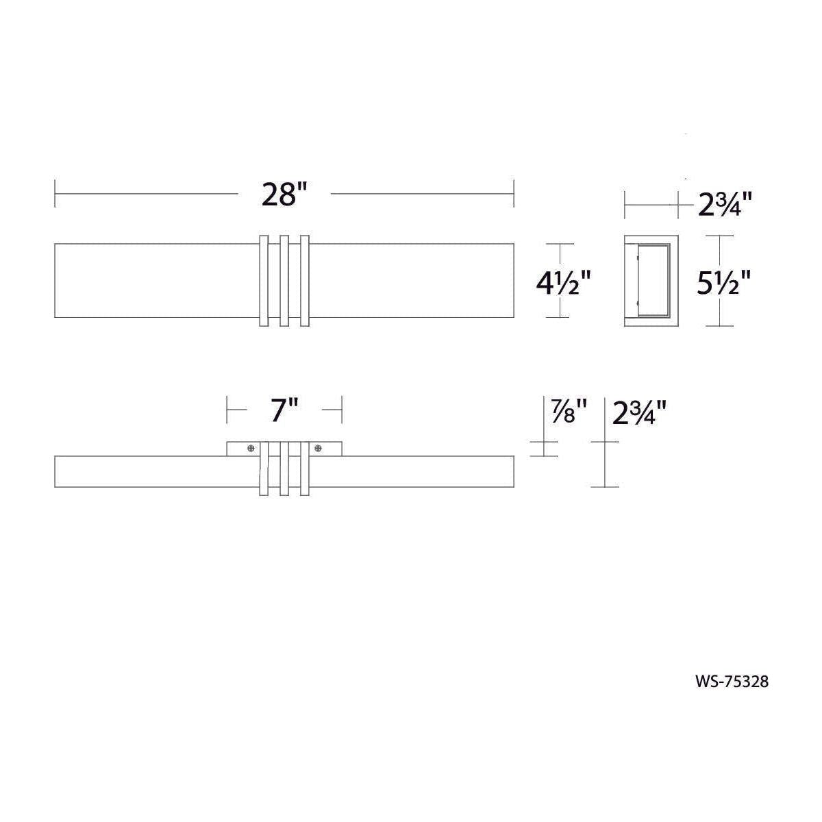 dweLED - Minibar 28" LED Bath Vanity & Wall Light - Lights Canada