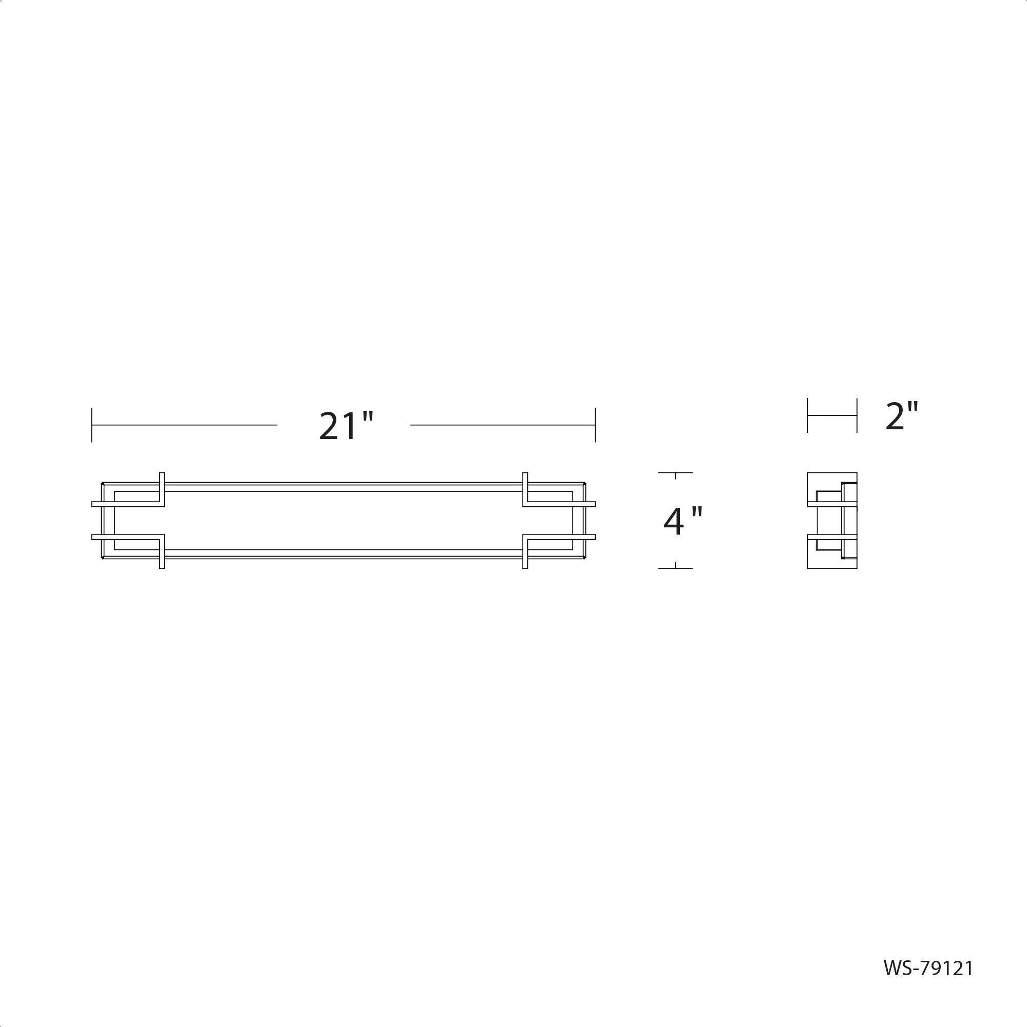 dweLED - Simone 21" LED Bath Vanity & Wall Light - Lights Canada