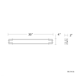 dweLED - Simone 30" LED Bath Vanity & Wall Light - Lights Canada