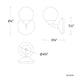 Modern Forms - Double Bubble 6" LED 1 Light Wall Sconce - Lights Canada